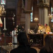 Song choir-men choir IHD in the Basilica in Schiedam